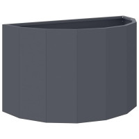Produktbild för Planteringskärl Antracit 60 x 30 x 35 cm Stål