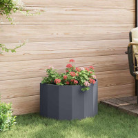 Produktbild för Planteringskärl Antracit 60 x 30 x 35 cm Stål