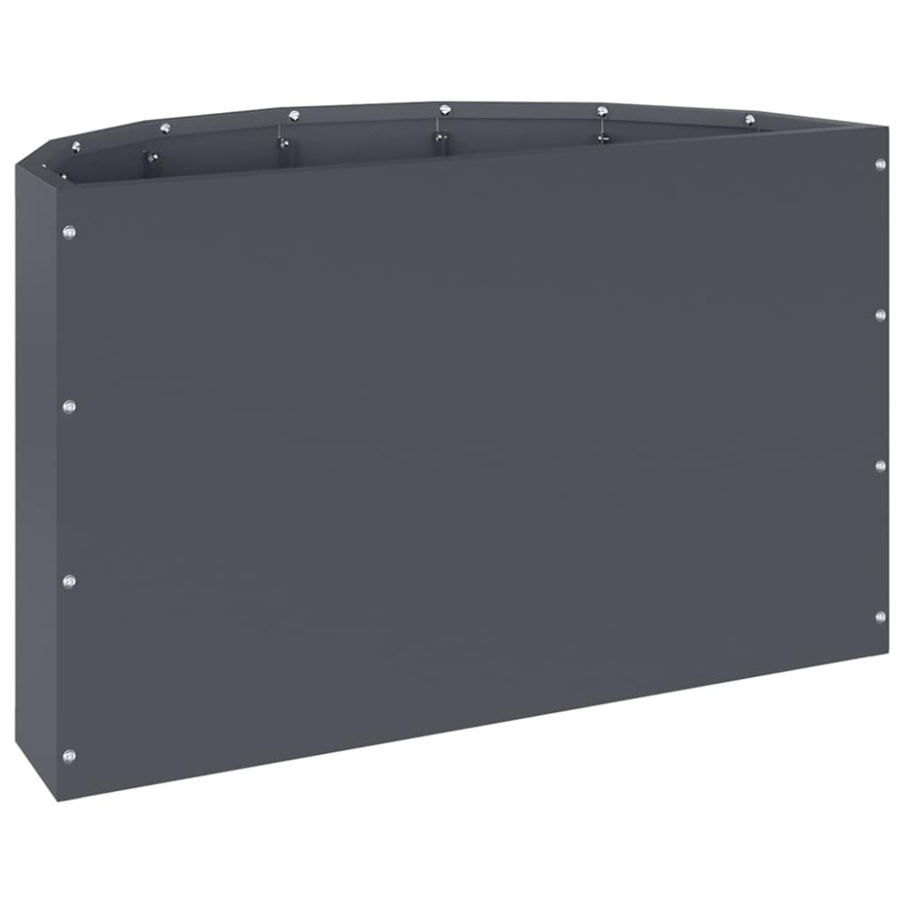 Produktbild för Planteringskärl Antracit 60 x 30 x 35 cm Stål
