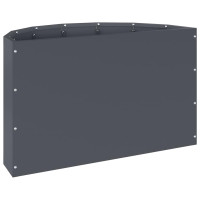 Produktbild för Planteringskärl Antracit 60 x 30 x 35 cm Stål