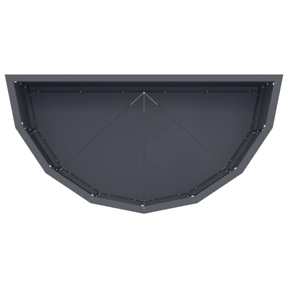 Produktbild för Planteringskärl Antracit 60 x 30 x 35 cm Stål