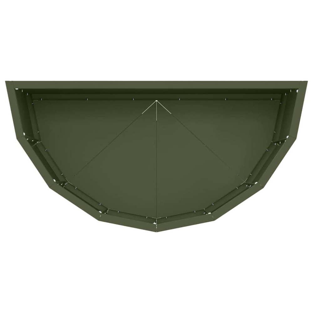 Produktbild för Planteringskärl Olivgrön 60 x 30 x 35 cm Stål
