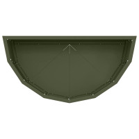 Produktbild för Planteringskärl Olivgrön 60 x 30 x 35 cm Stål
