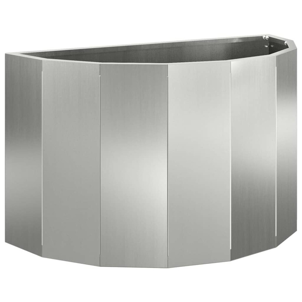 Produktbild för Planteringskärl Silver 60 x 30 x 35 cm Galvaniserat Stål