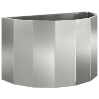 Produktbild för Planteringskärl Silver 60 x 30 x 35 cm Galvaniserat Stål