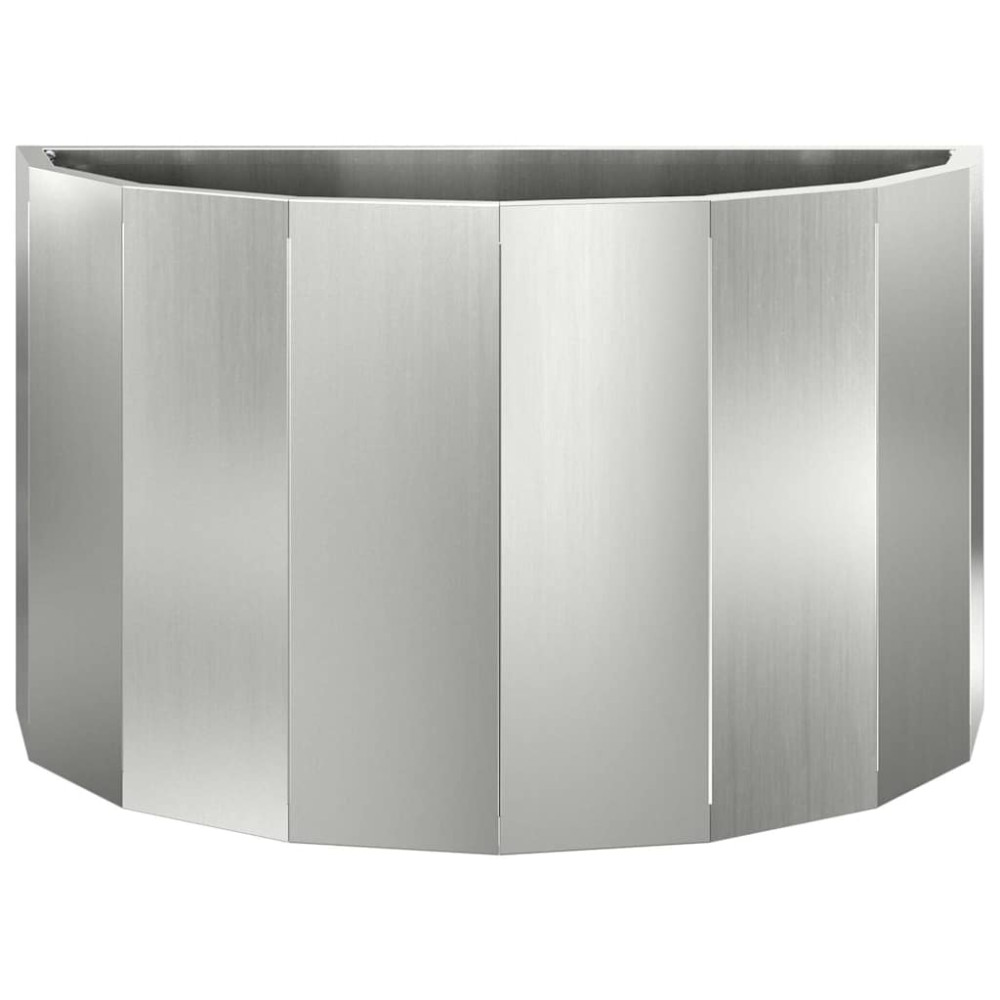 Produktbild för Planteringskärl Silver 60 x 30 x 35 cm Galvaniserat Stål