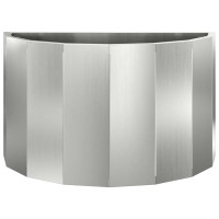 Produktbild för Planteringskärl Silver 60 x 30 x 35 cm Galvaniserat Stål
