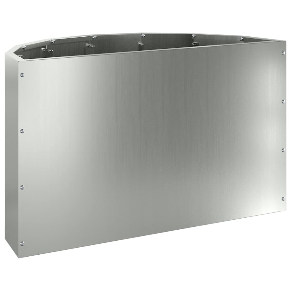 Produktbild för Planteringskärl Silver 60 x 30 x 35 cm Galvaniserat Stål