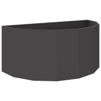 Produktbild för Planteringskärl Svart 120 x 60 x 50 cm Stål