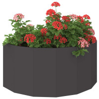 Produktbild för Planteringskärl Svart 120 x 60 x 50 cm Stål