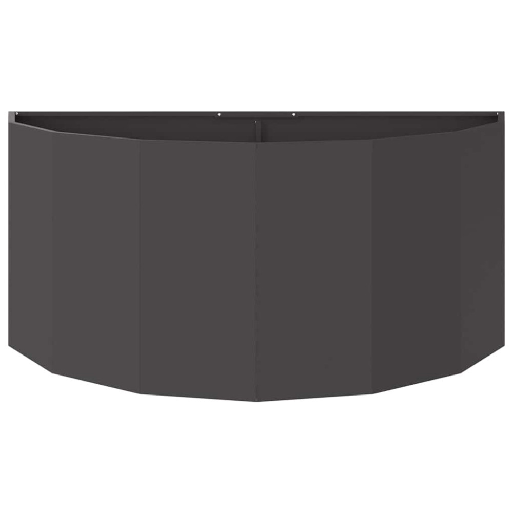 Produktbild för Planteringskärl Svart 120 x 60 x 50 cm Stål