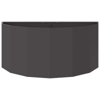 Produktbild för Planteringskärl Svart 120 x 60 x 50 cm Stål