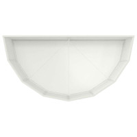 Produktbild för Planteringskärl Vit 120 x 60 x 50 cm Stål
