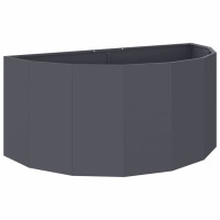 Produktbild för Planteringskärl Antracit 120 x 60 x 50 cm Stål