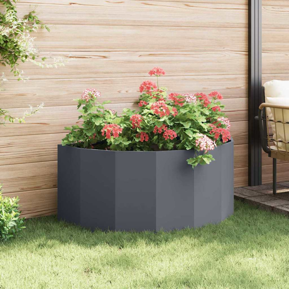 Produktbild för Planteringskärl Antracit 120 x 60 x 50 cm Stål