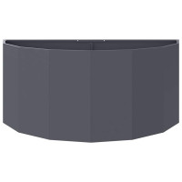 Produktbild för Planteringskärl Antracit 120 x 60 x 50 cm Stål