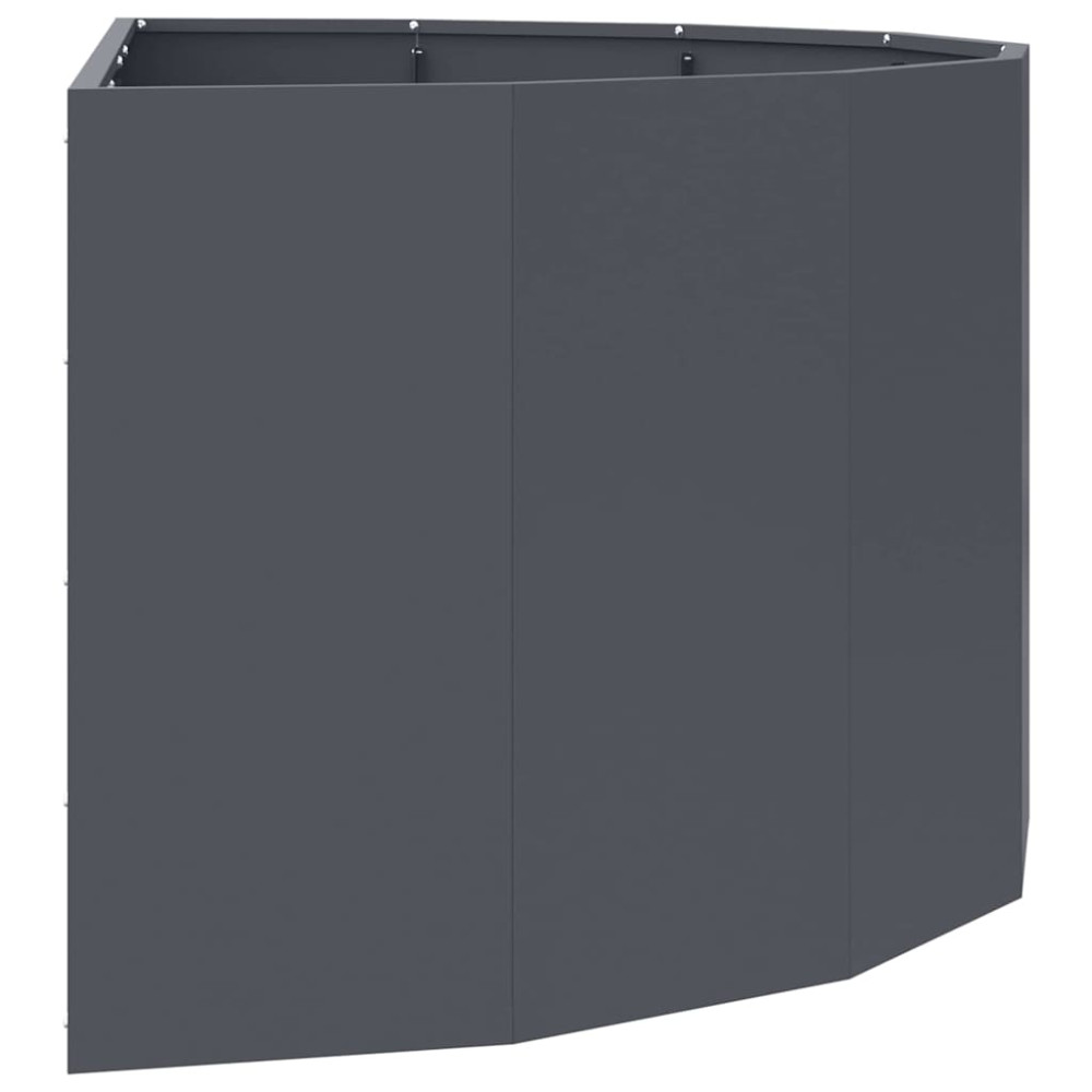 Produktbild för Planteringskärl Antracit 120 x 60 x 50 cm Stål