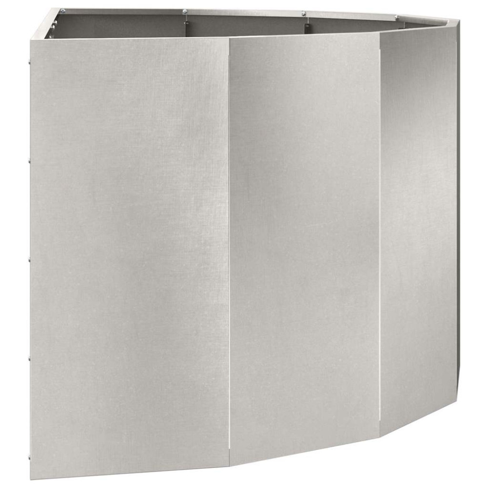 Produktbild för Planteringskärl Silver 120 x 60 x 50 cm Rostfritt stål