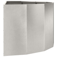 Produktbild för Planteringskärl Silver 120 x 60 x 50 cm Rostfritt stål