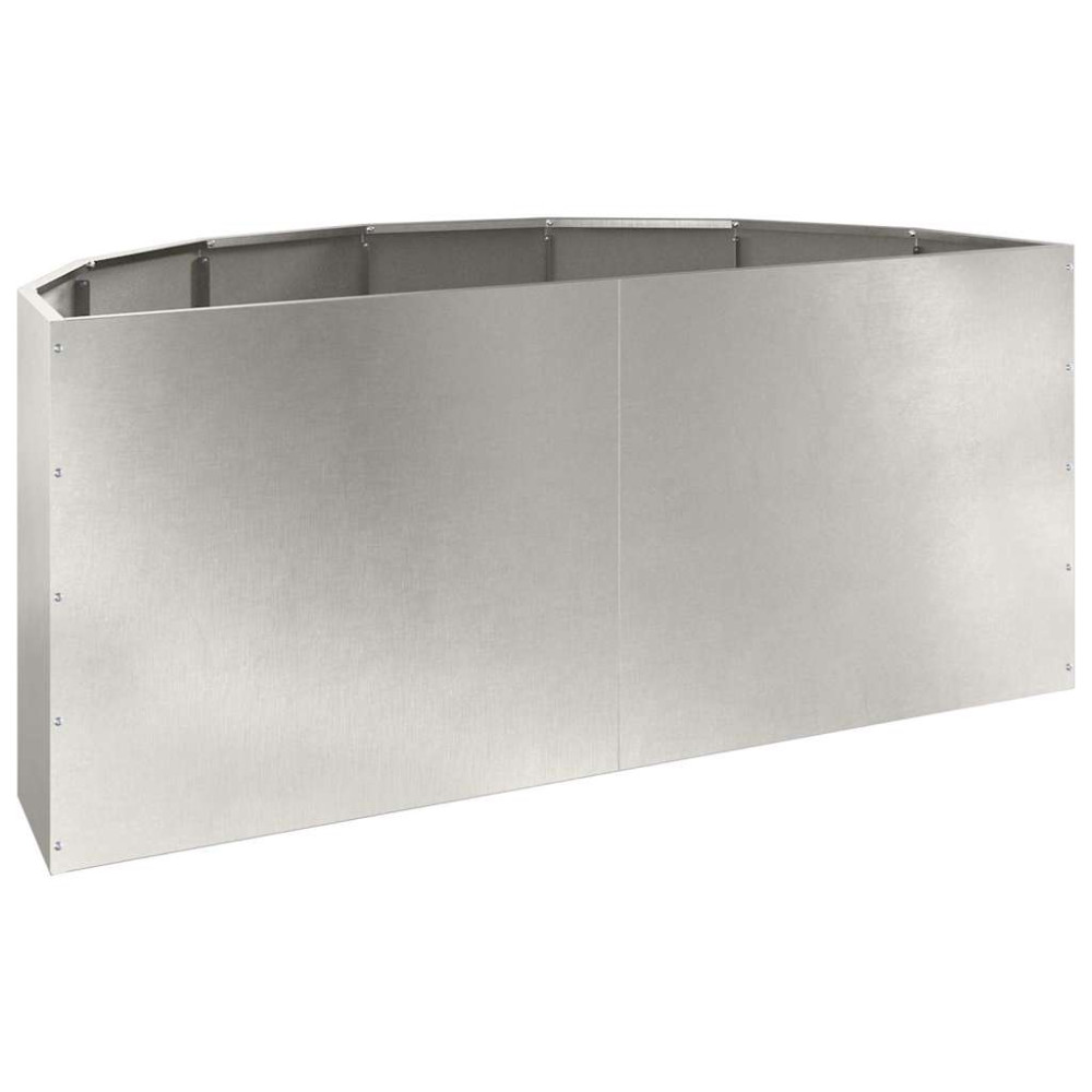 Produktbild för Planteringskärl Silver 120 x 60 x 50 cm Rostfritt stål
