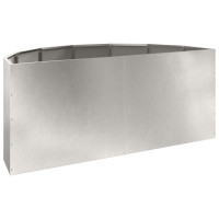 Produktbild för Planteringskärl Silver 120 x 60 x 50 cm Rostfritt stål