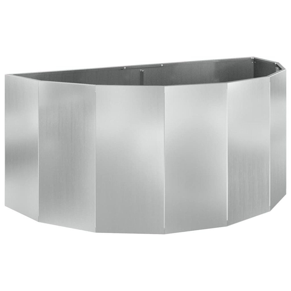 Produktbild för Planteringskärl Silver 120 x 60 x 50 cm Galvaniserat Stål