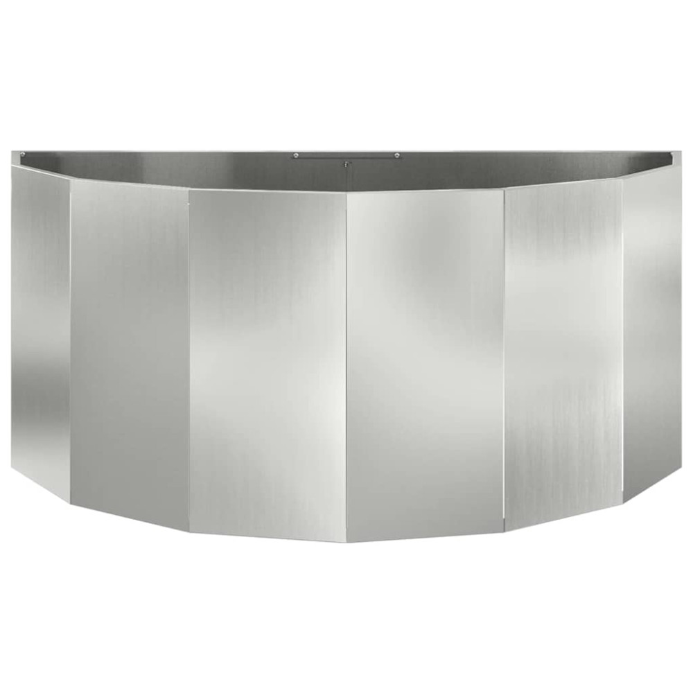 Produktbild för Planteringskärl Silver 120 x 60 x 50 cm Galvaniserat Stål