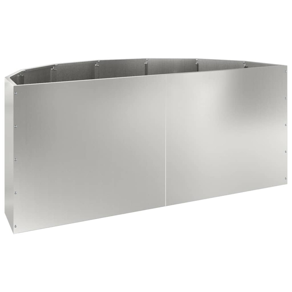 Produktbild för Planteringskärl Silver 120 x 60 x 50 cm Galvaniserat Stål