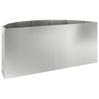 Produktbild för Planteringskärl Silver 120 x 60 x 50 cm Galvaniserat Stål