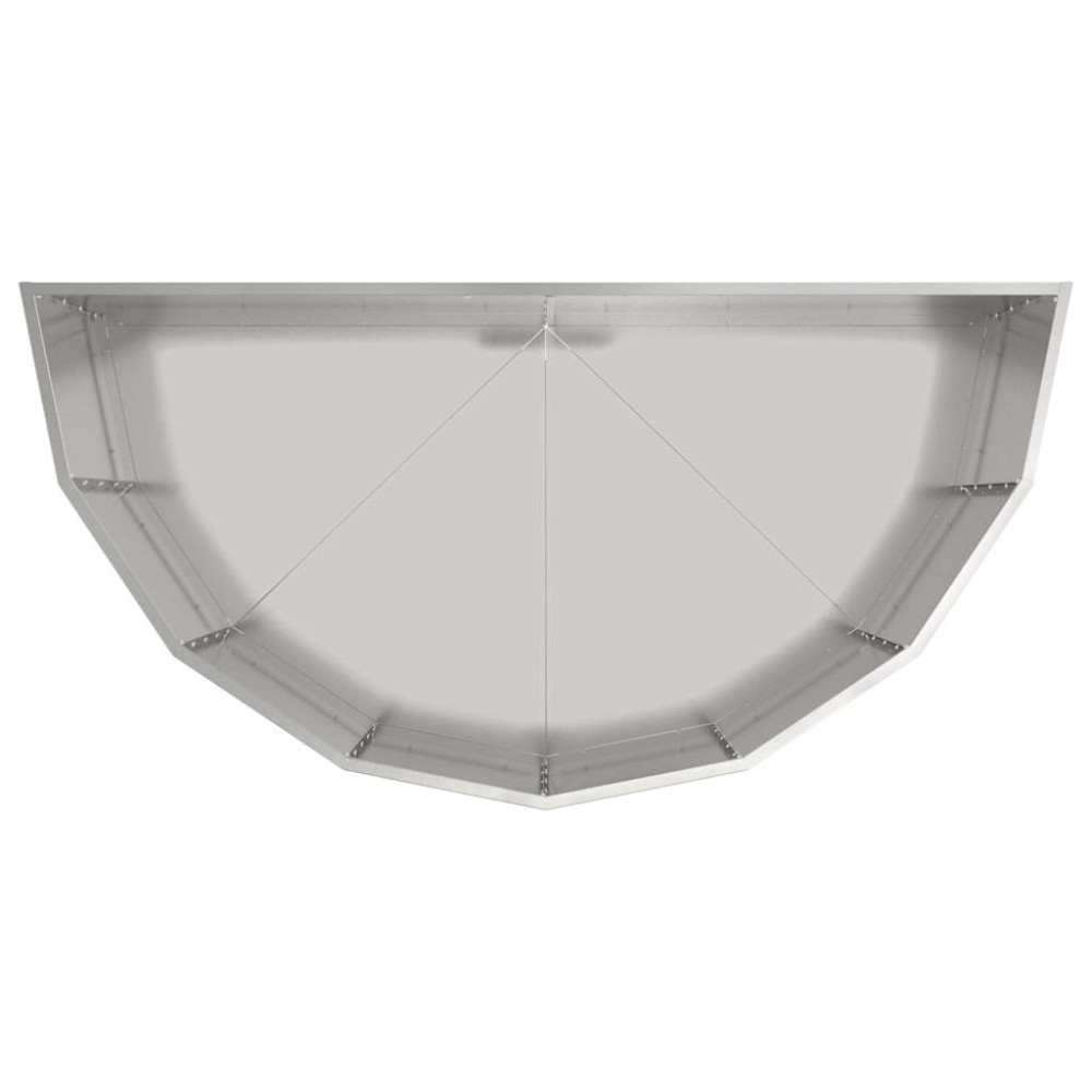 Produktbild för Planteringskärl Silver 120 x 60 x 50 cm Galvaniserat Stål