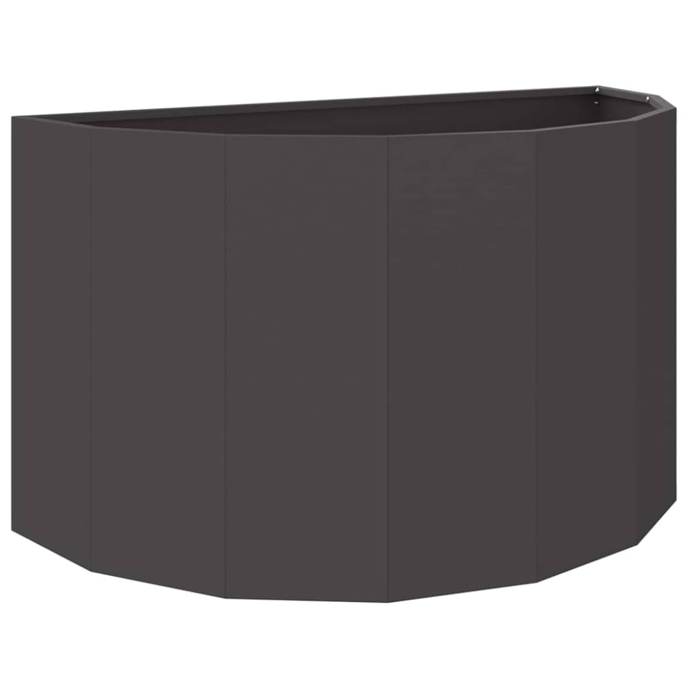 Produktbild för Planteringskärl Svart 90 x 45 x 50 cm Stål