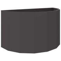 Produktbild för Planteringskärl Svart 90 x 45 x 50 cm Stål