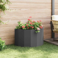 Produktbild för Planteringskärl Svart 90 x 45 x 50 cm Stål