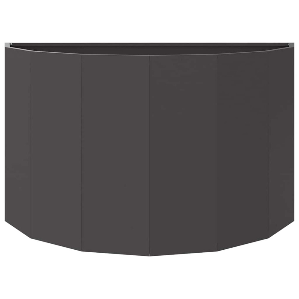 Produktbild för Planteringskärl Svart 90 x 45 x 50 cm Stål