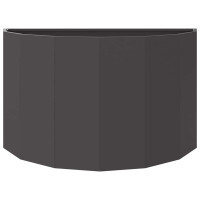 Produktbild för Planteringskärl Svart 90 x 45 x 50 cm Stål