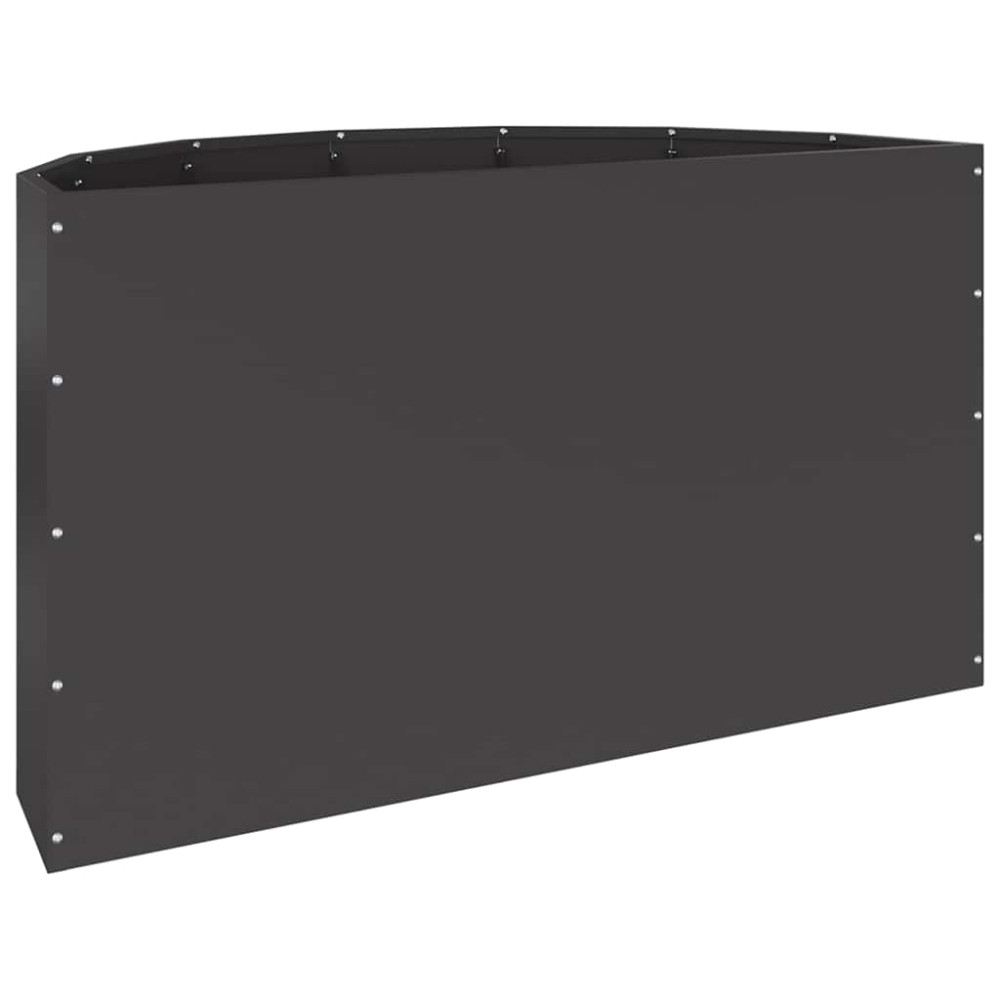 Produktbild för Planteringskärl Svart 90 x 45 x 50 cm Stål