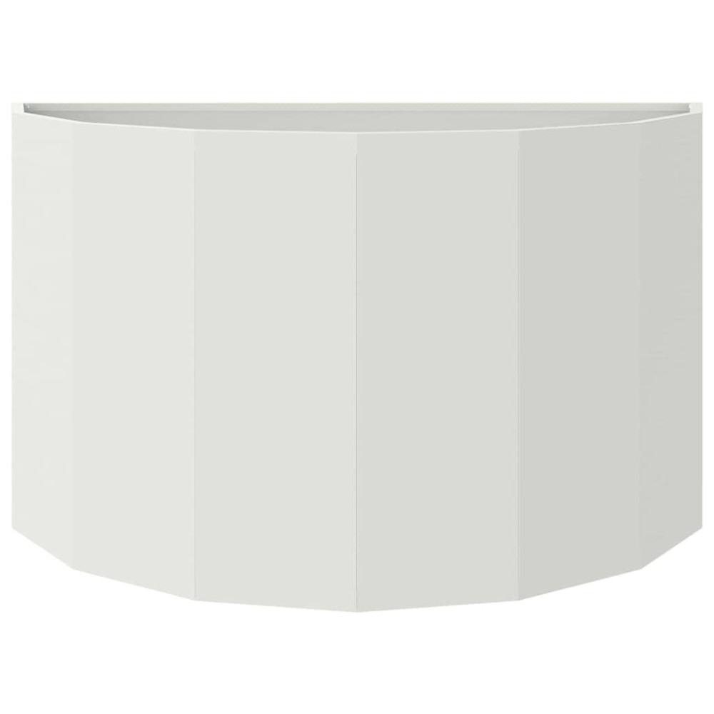 Produktbild för Planteringskärl Vit 90 x 45 x 50 cm Stål