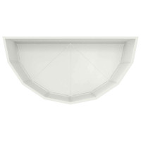 Produktbild för Planteringskärl Vit 90 x 45 x 50 cm Stål