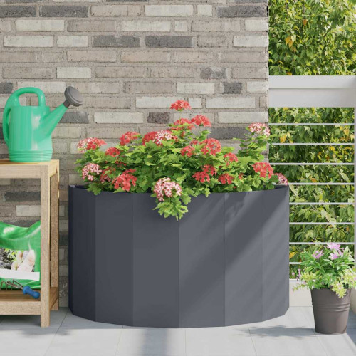vidaXL Planteringskärl Antracit 90 x 45 x 50 cm Stål