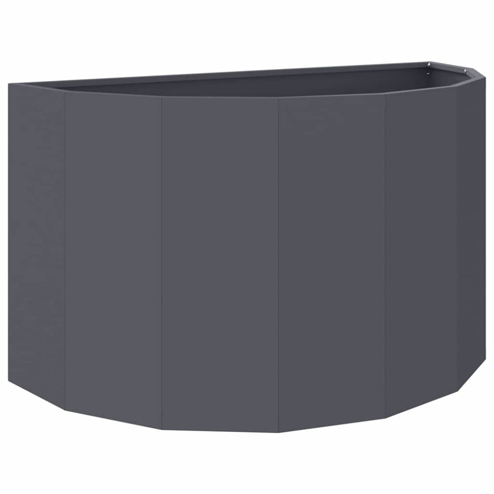 Produktbild för Planteringskärl Antracit 90 x 45 x 50 cm Stål