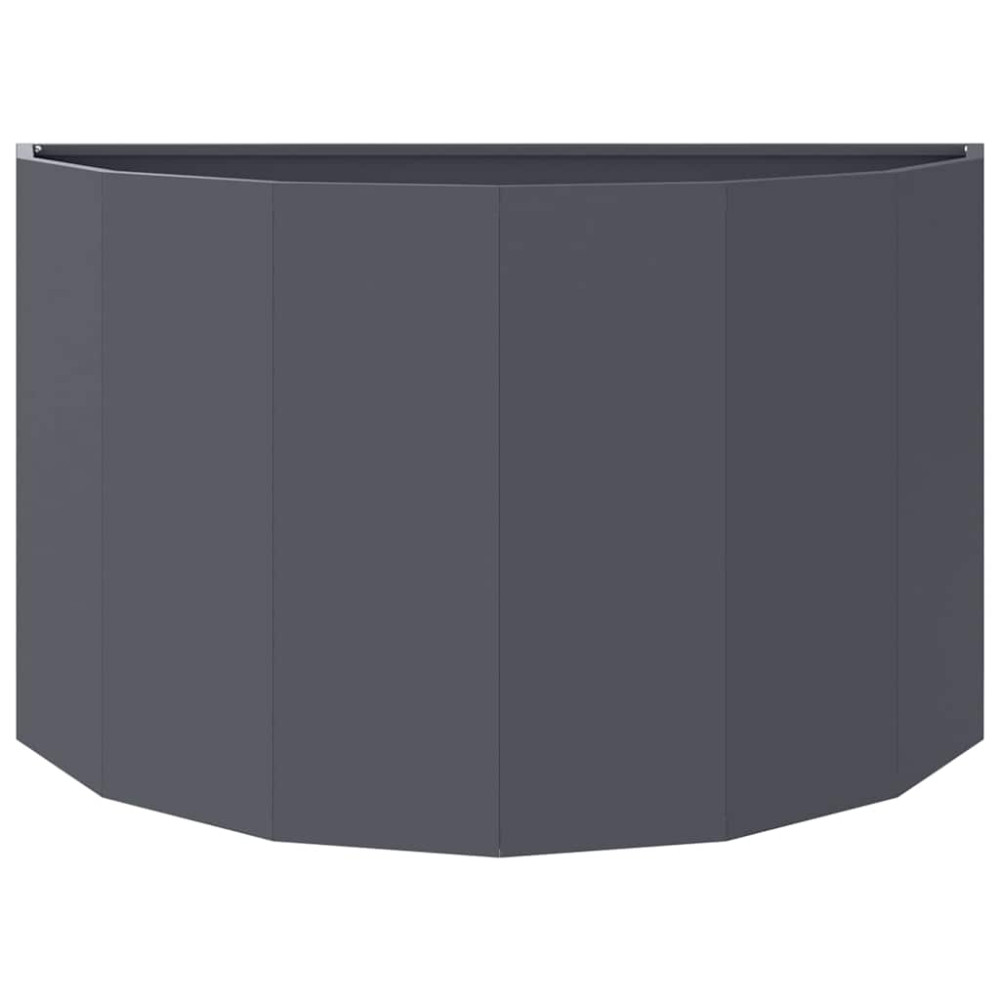 Produktbild för Planteringskärl Antracit 90 x 45 x 50 cm Stål