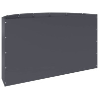 Produktbild för Planteringskärl Antracit 90 x 45 x 50 cm Stål