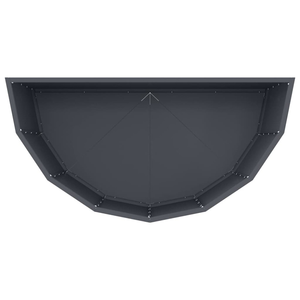 Produktbild för Planteringskärl Antracit 90 x 45 x 50 cm Stål