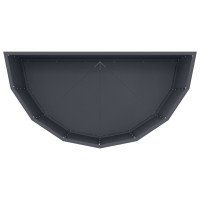 Produktbild för Planteringskärl Antracit 90 x 45 x 50 cm Stål