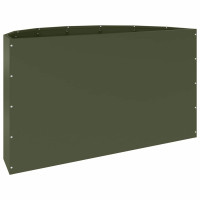 Produktbild för Planteringskärl Olivgrön 90 x 45 x 50 cm Stål