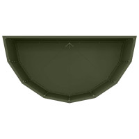 Produktbild för Planteringskärl Olivgrön 90 x 45 x 50 cm Stål