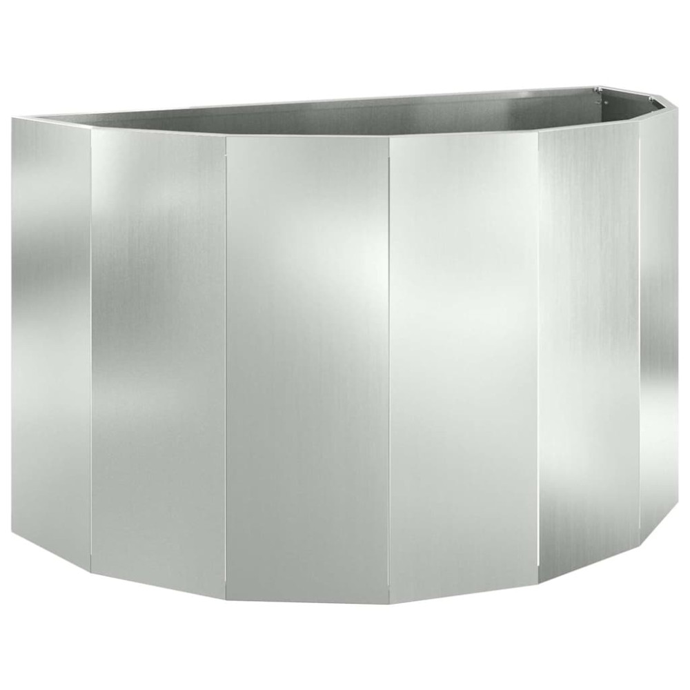 Produktbild för Planteringskärl Silver 90 x 45 x 50 cm Galvaniserat Stål