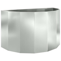 Produktbild för Planteringskärl Silver 90 x 45 x 50 cm Galvaniserat Stål