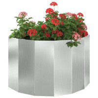 Produktbild för Planteringskärl Silver 90 x 45 x 50 cm Galvaniserat Stål