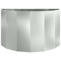Produktbild för Planteringskärl Silver 90 x 45 x 50 cm Galvaniserat Stål